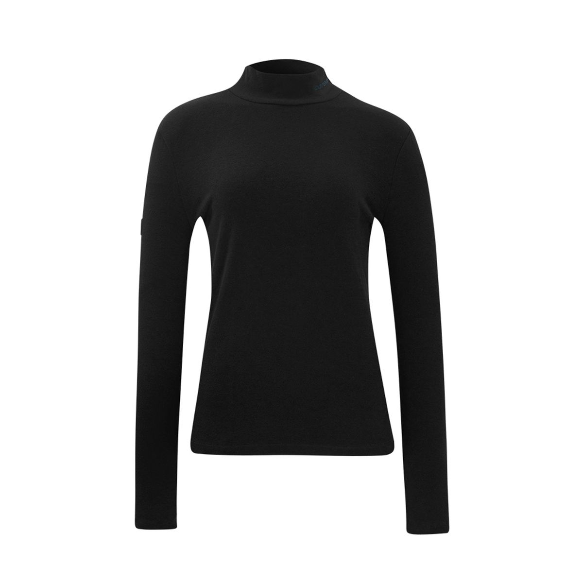 카렘(CAREM) WOMAN ACTIVE GOLF HIGH NECK T-SHIRTS - BLACK