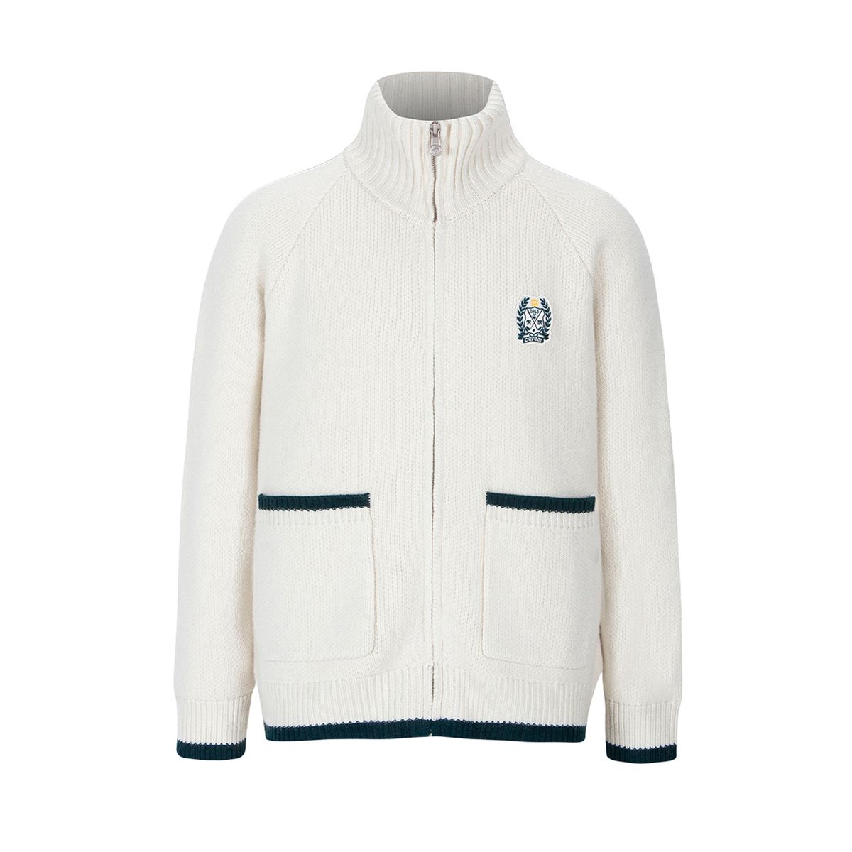 카렘(CAREM) MAN WOOL CASHMERE WARM UP CARDIGAN - CREAM