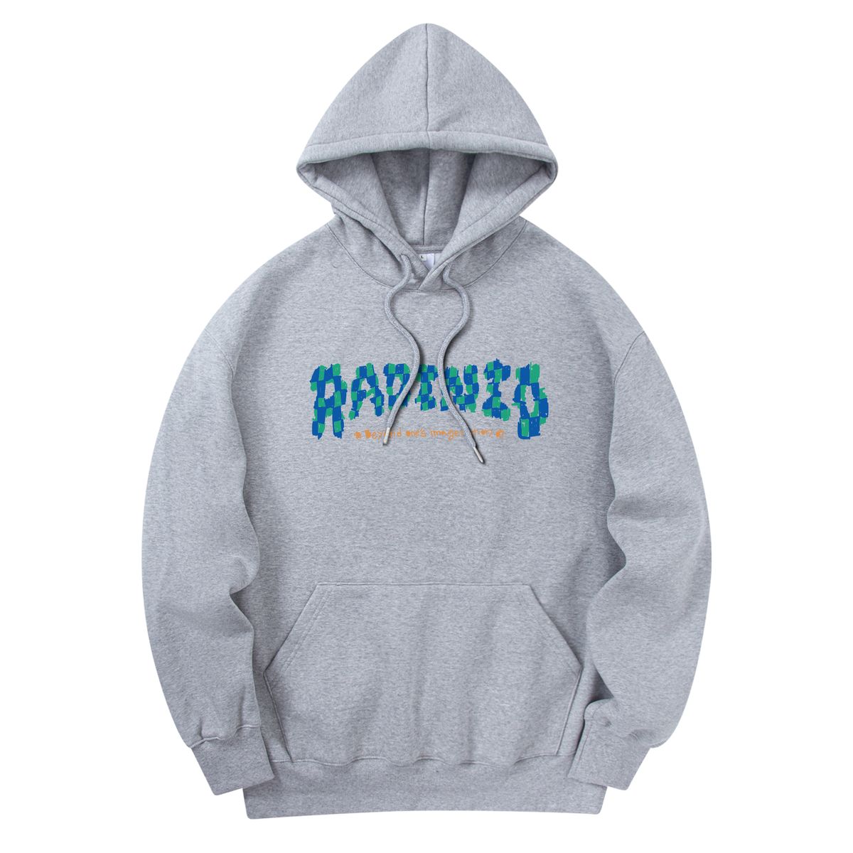 라디네오(RADINEO) 체크로고 후드 그레이