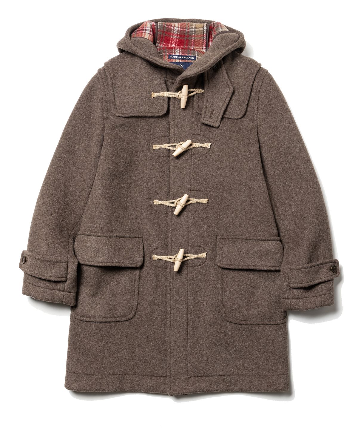 런던트레디션(LONDONTRADITION) Mens Erica Duffle Coat - DK. Mushroom 226