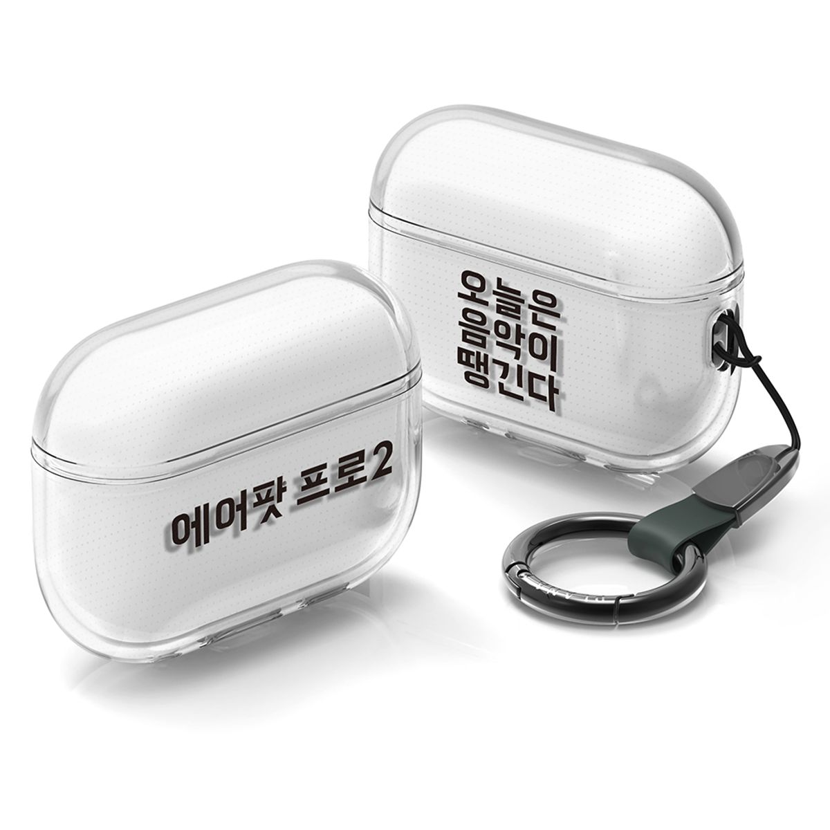 플래나(PLANA) 에어팟 프로2세대 투명 TPU 케이스 병맛 시리즈