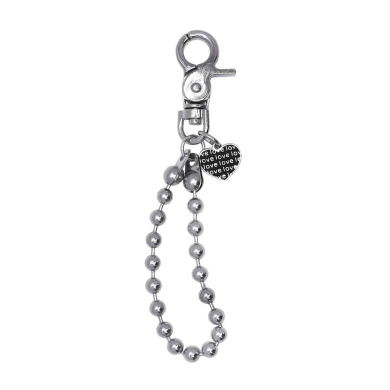 heart ball keyring