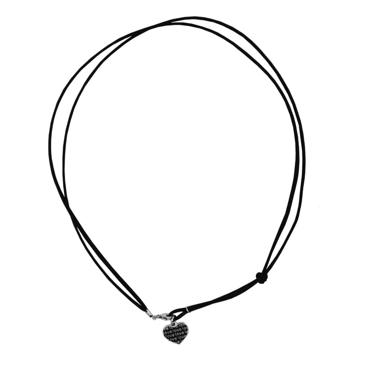인시에(INSIE) heart leather necklace