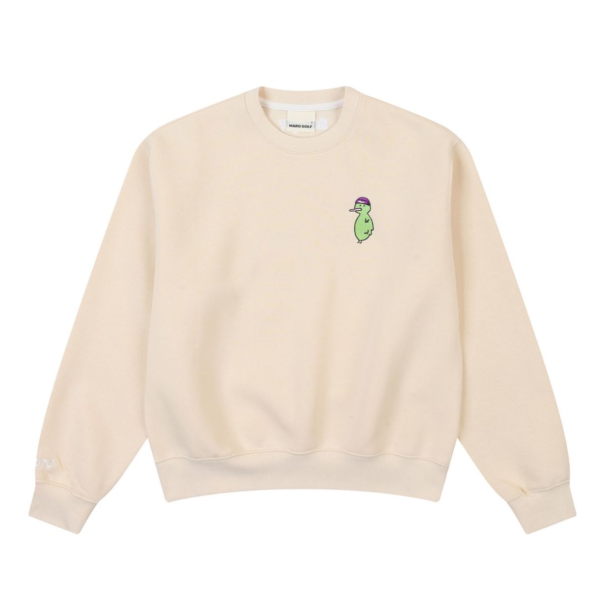 마로 골프(MARO GOLF) 마로 자수 스웻셔츠 레몬 버터
