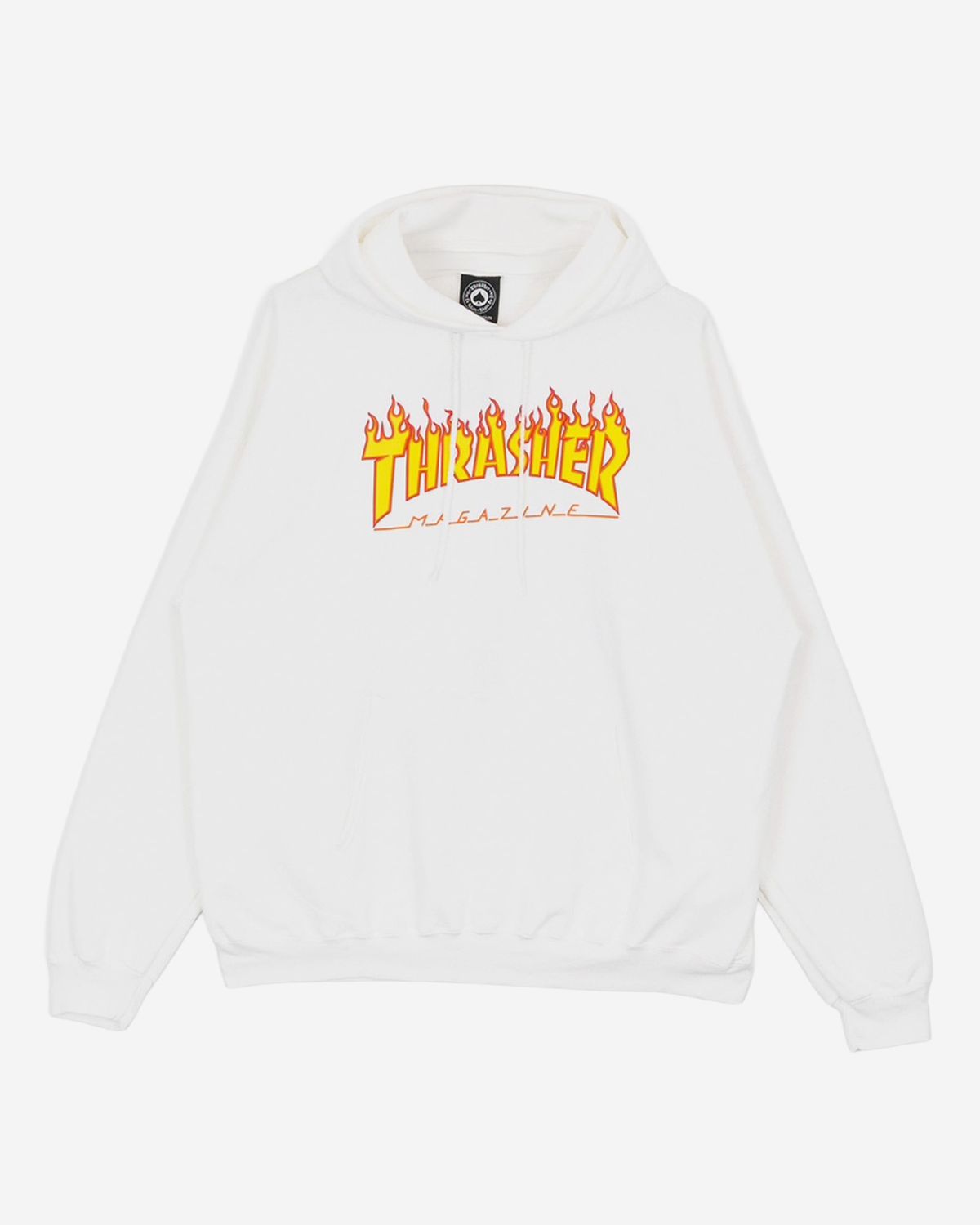 트레셔(THRASHER) FLAME HOOD [WHITE]