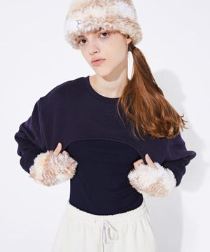 [기모] REVERSIBLE BOLERO MTM_Navy