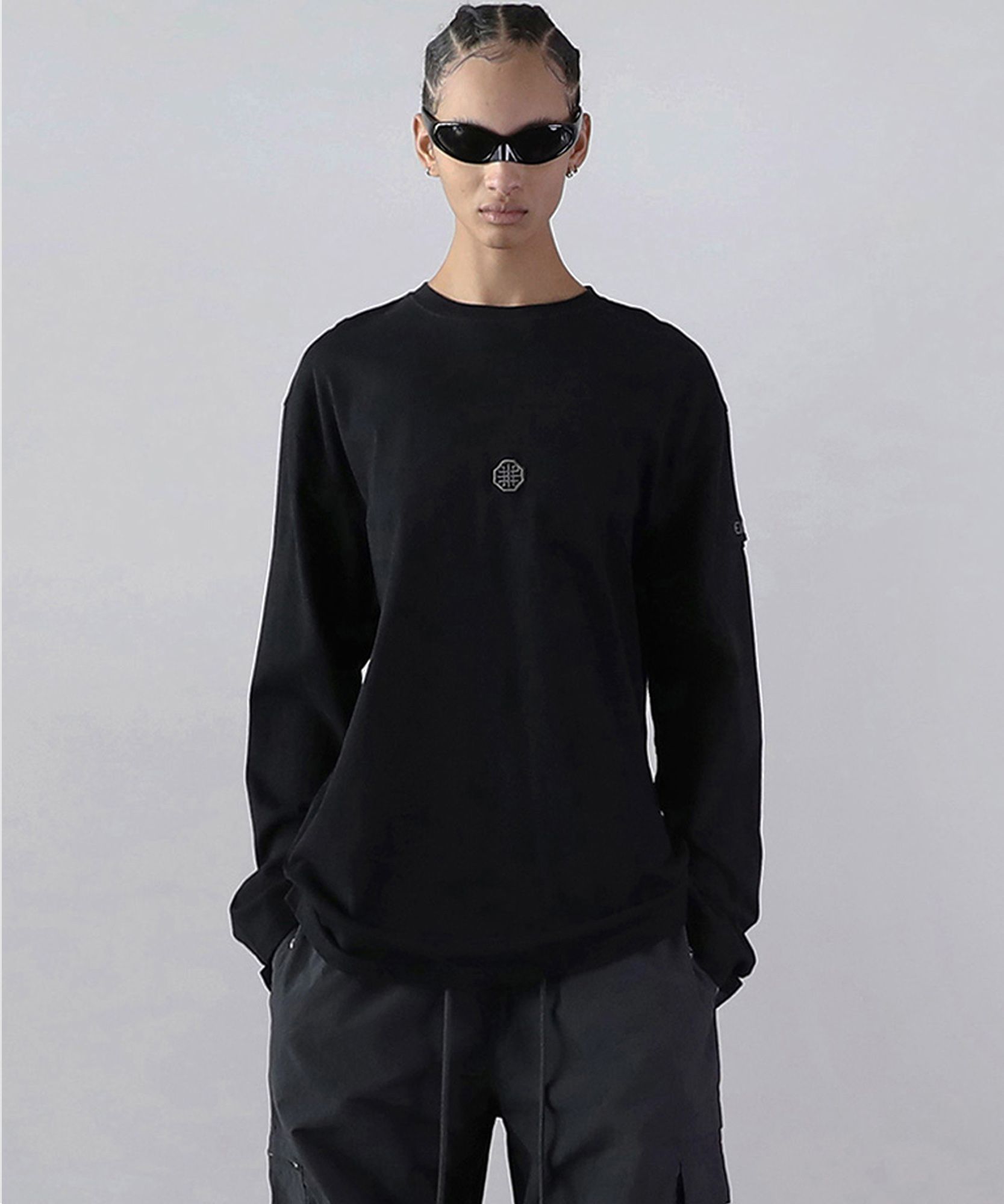 ★韓国人気★BADBLOOD★Old Effect Long Sleeve MUSINSA | BADBLOOD Old Effect Long Sleeve - Onyx