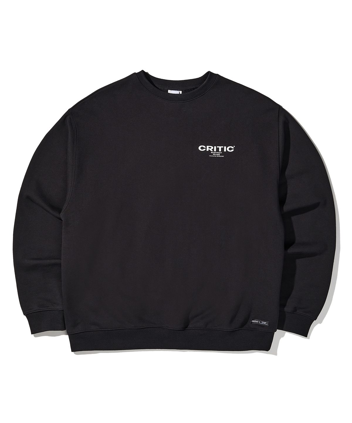 크리틱(CRITIC) OG Logo Sweatshirt Black