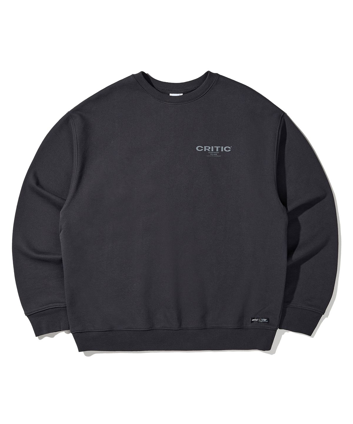 크리틱(CRITIC) OG Logo Sweatshirt Charcoal