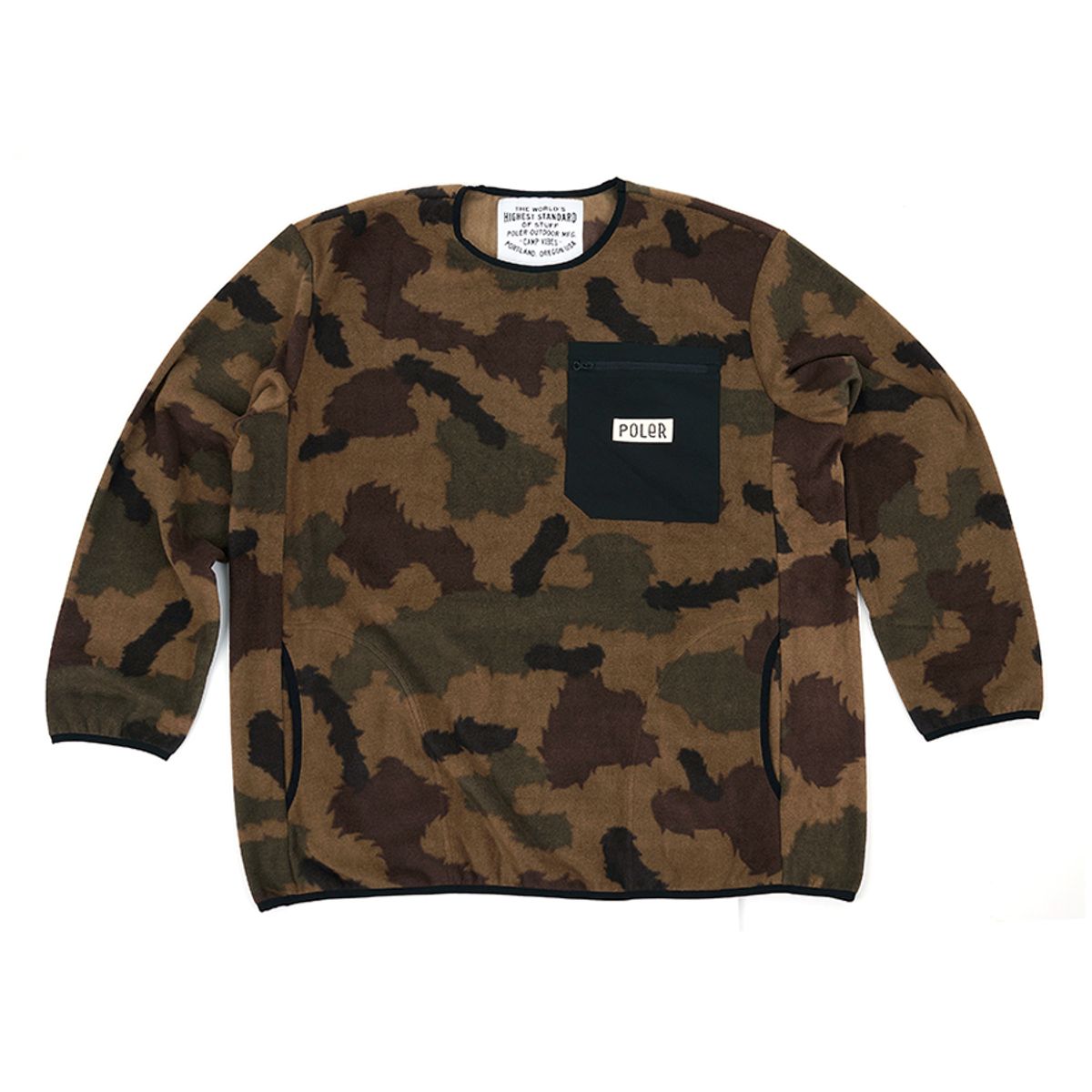 폴러스터프(POLERSTUFF) CAMO FLEECE CREW FURRY CAMO