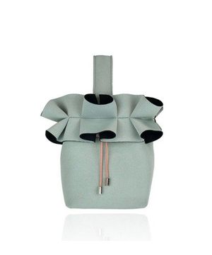 인버티드 플리츠백 - 연그레이