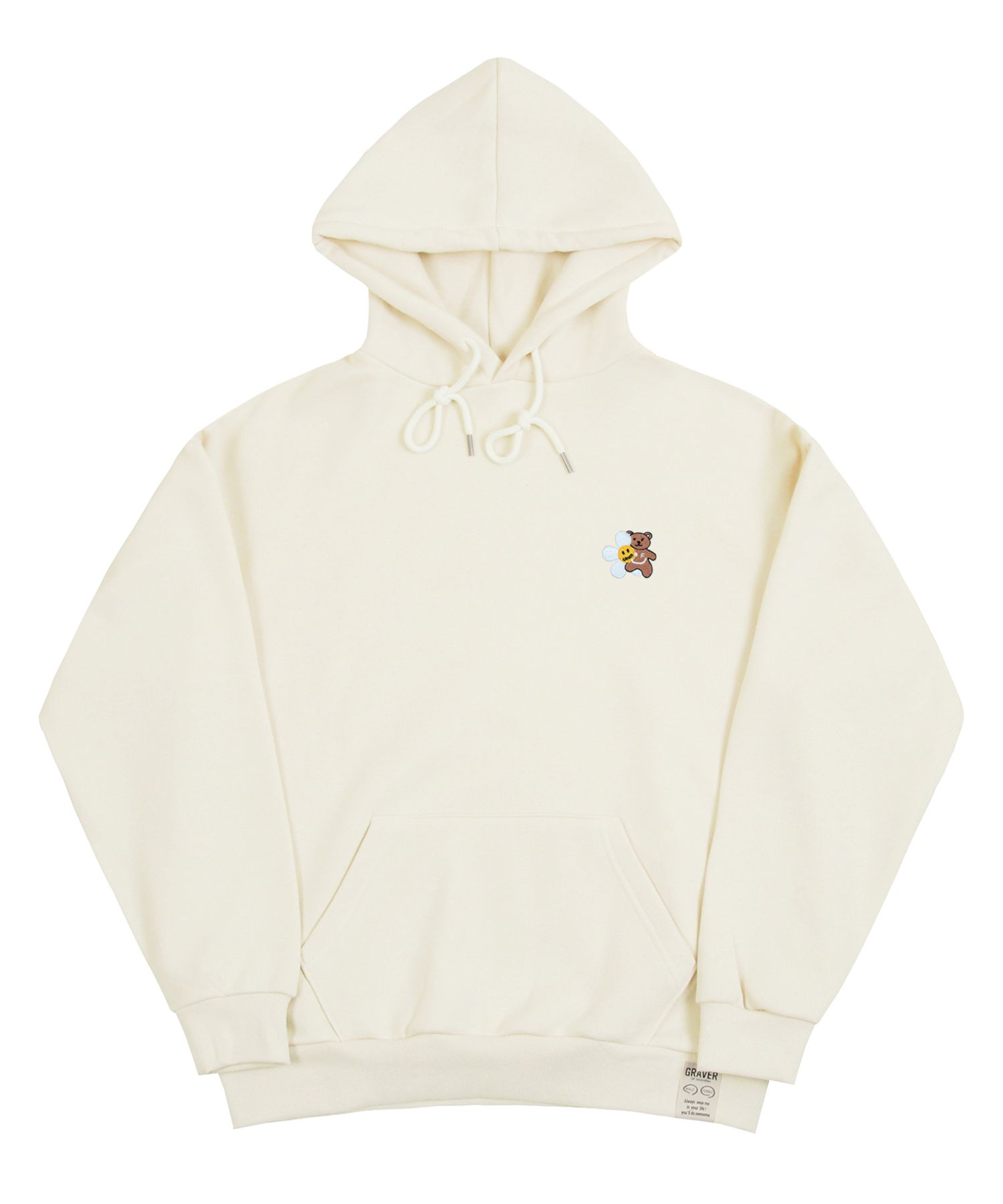 [GRAVER]★FLOWER BEAR SMILE EMBROIDERY SHORT PADDING MUSINSA | GRAVER [UNISEX] Flower Bear Embroidered Smile