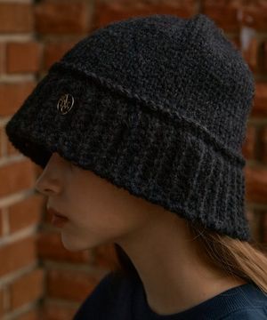 ANC KNIT BUCKET HAT_BLACK