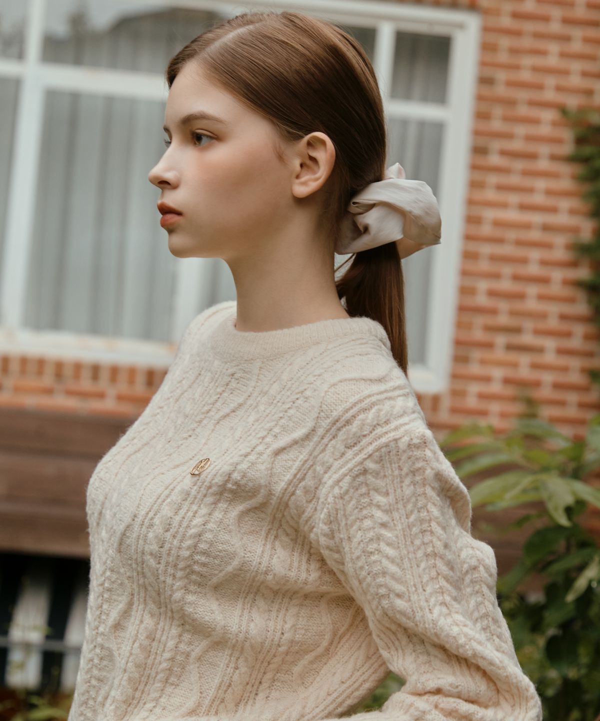 아노에틱(ANOETIC) ANC CLASSIC ROUND KNIT_IVORY