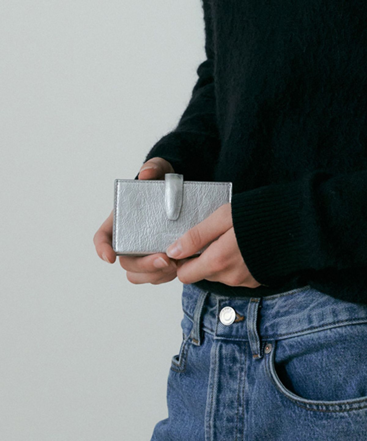 드메이커(DEMAKER) Folding wallet-silver