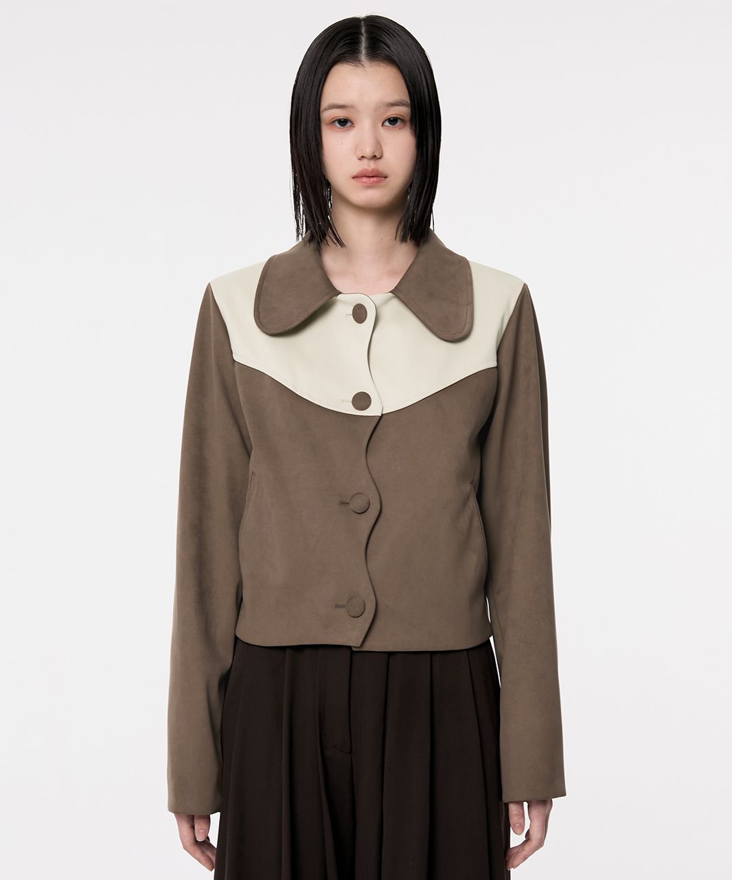 ★送料・関税込★FLARE UP★Wave Suede Western Jacket★ MUSINSA | FLAREUP Wave Suede Western Jacket - Toffee Brown