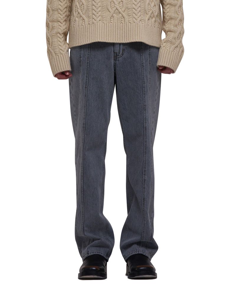 DEVIEDED DENIM [Gray]