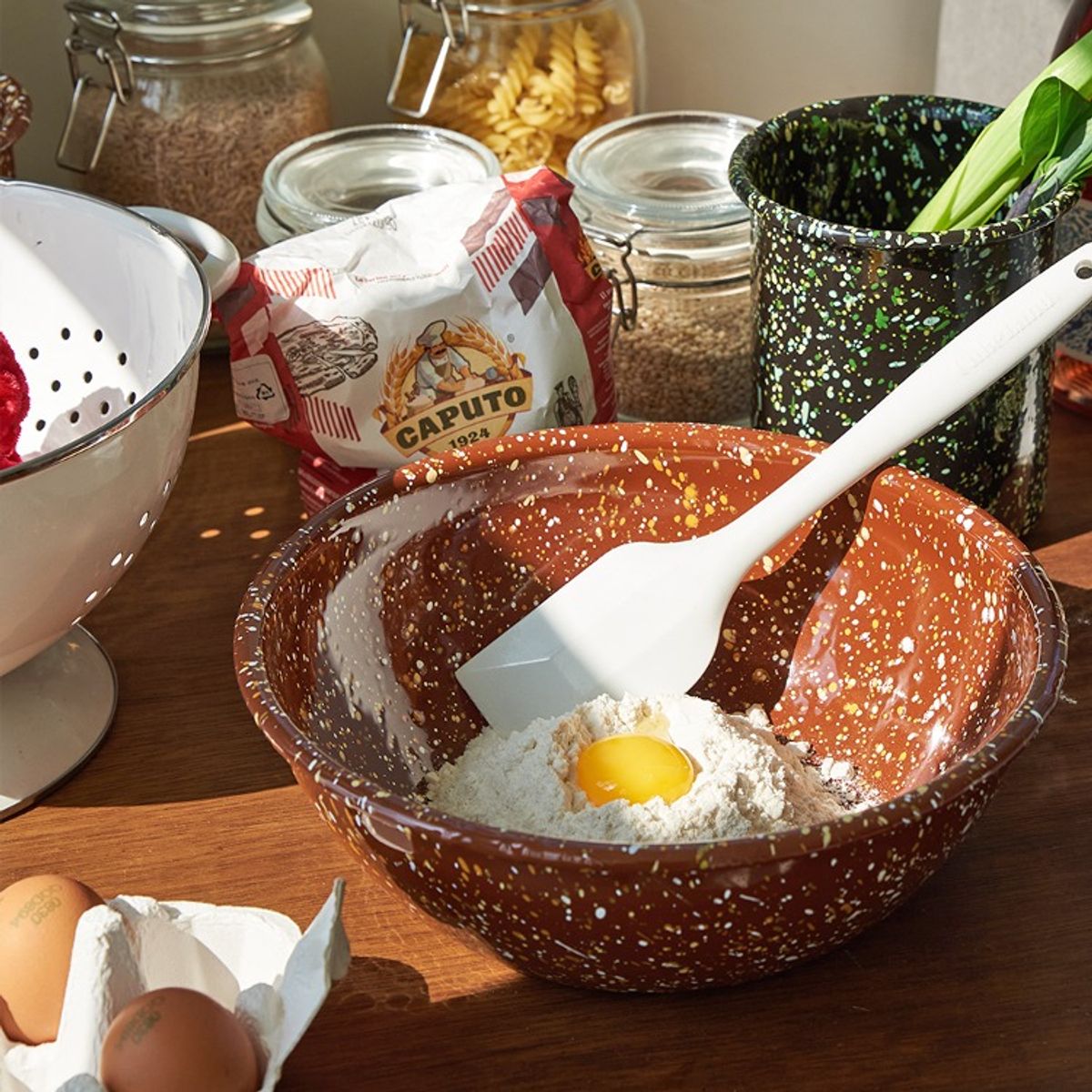 하울스홈(HAULSHOME) 에딩 밀키웨이 법랑 쿠킹볼 2 color