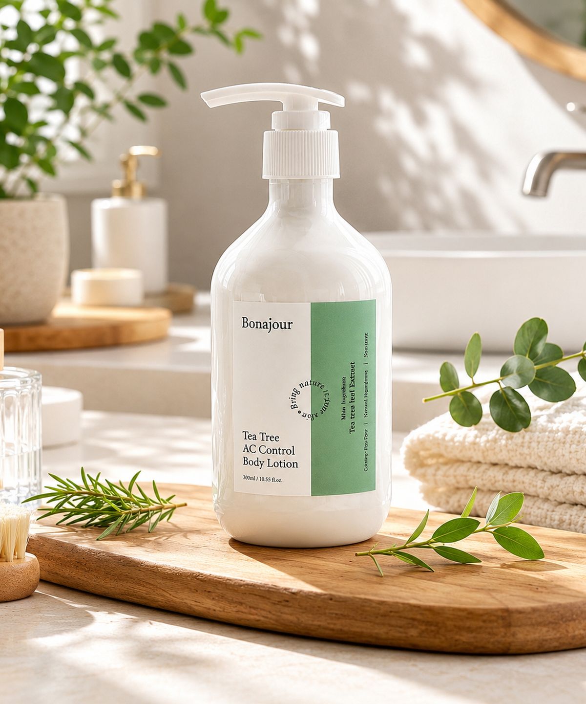 보나쥬르(BONAJOUR) 비건 티트리 바디 로션 300ml