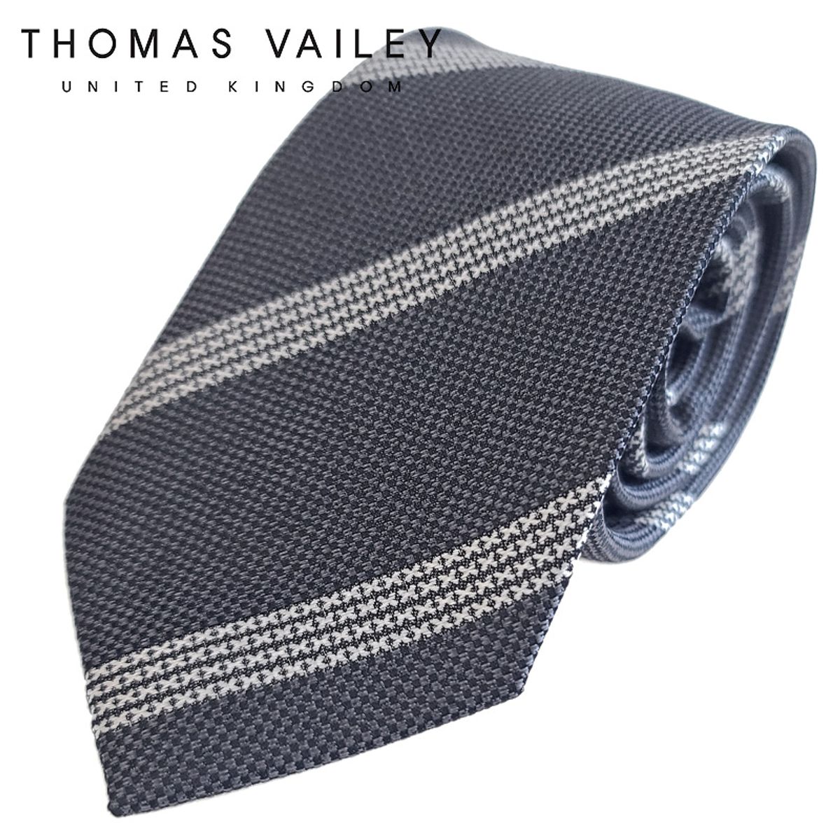 토마스 베일리(THOMAS VAILEY) 패션넥타이-트랙 그레이 7cm