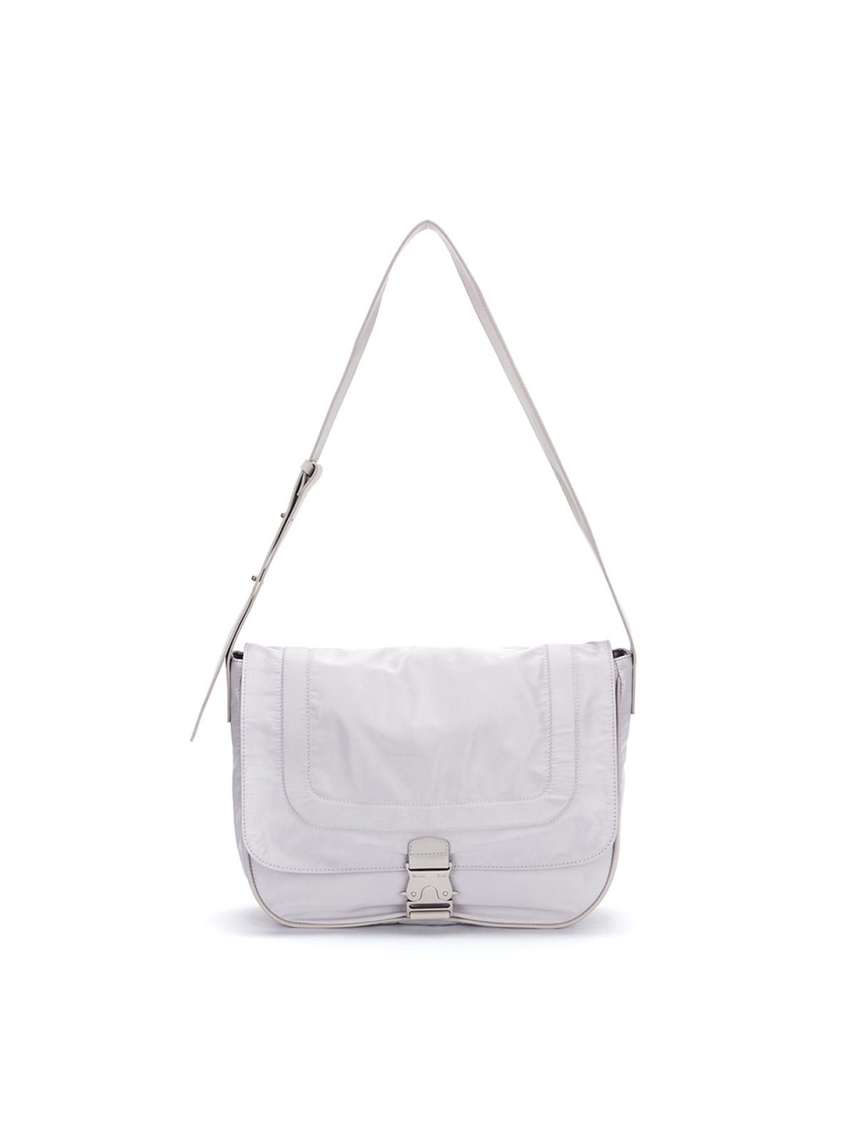 마뗑킴(MATIN KIM) BIG BUCKLE BAG IN LIGHT GREY