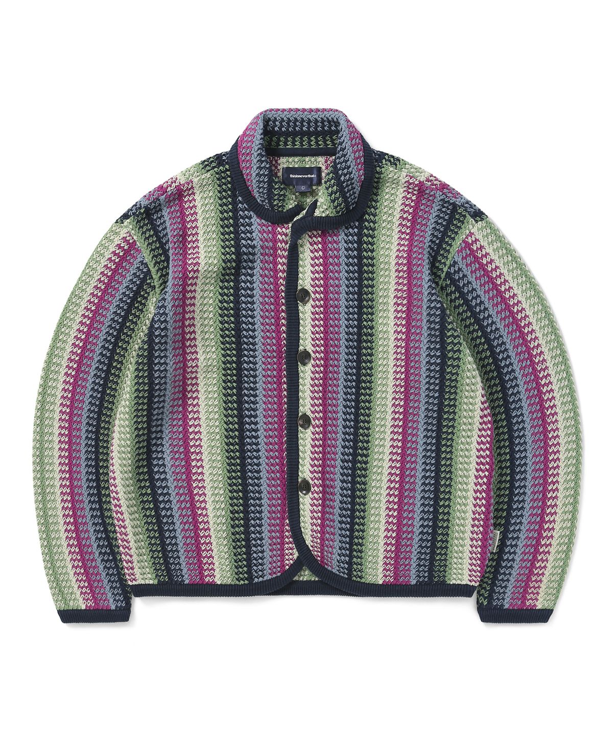 디스이즈네버댓(THISISNEVERTHAT) Crochet Knit Jacket Magenta