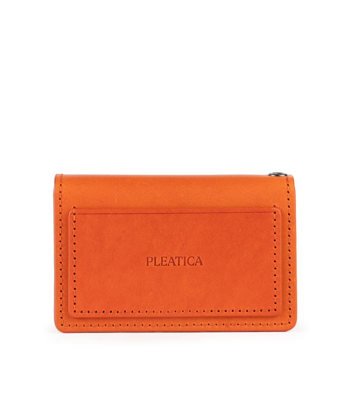 플리티카(PLEATICA) 리멤버 카드명함지갑 오렌지 / 이태리 베지터블가죽