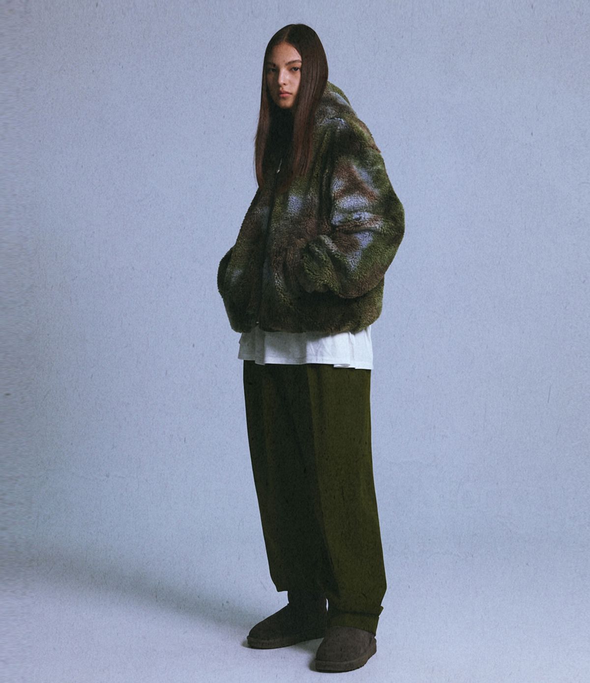 챈스챈스(CHANCECHANCE) LOVE FLEECE JACKET(GREEN)