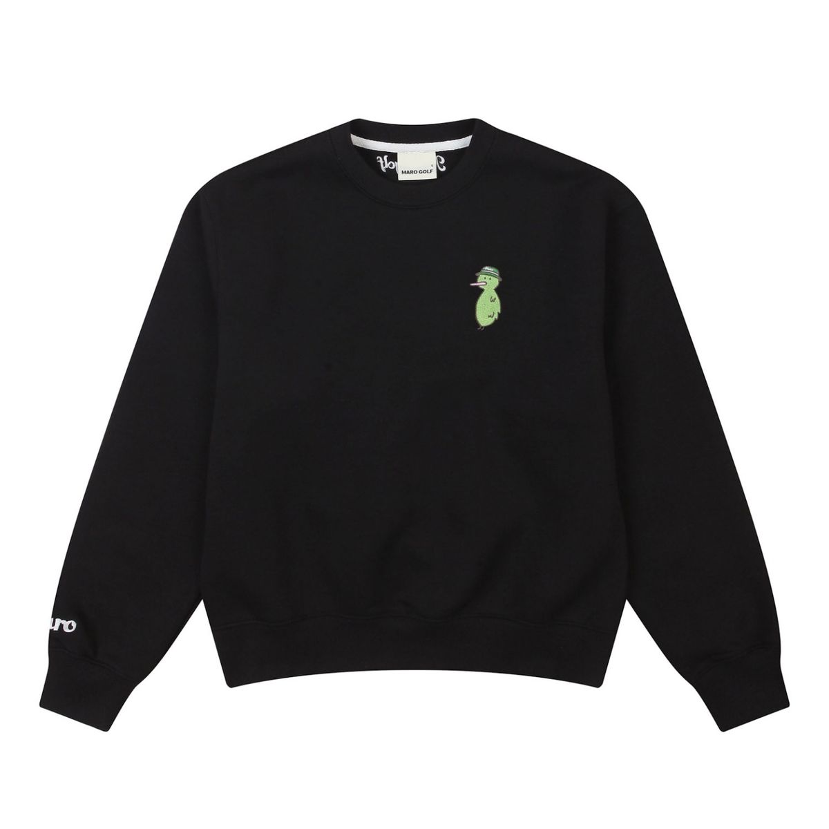 마로 골프(MARO GOLF) 마로 자수 스웻셔츠 블랙