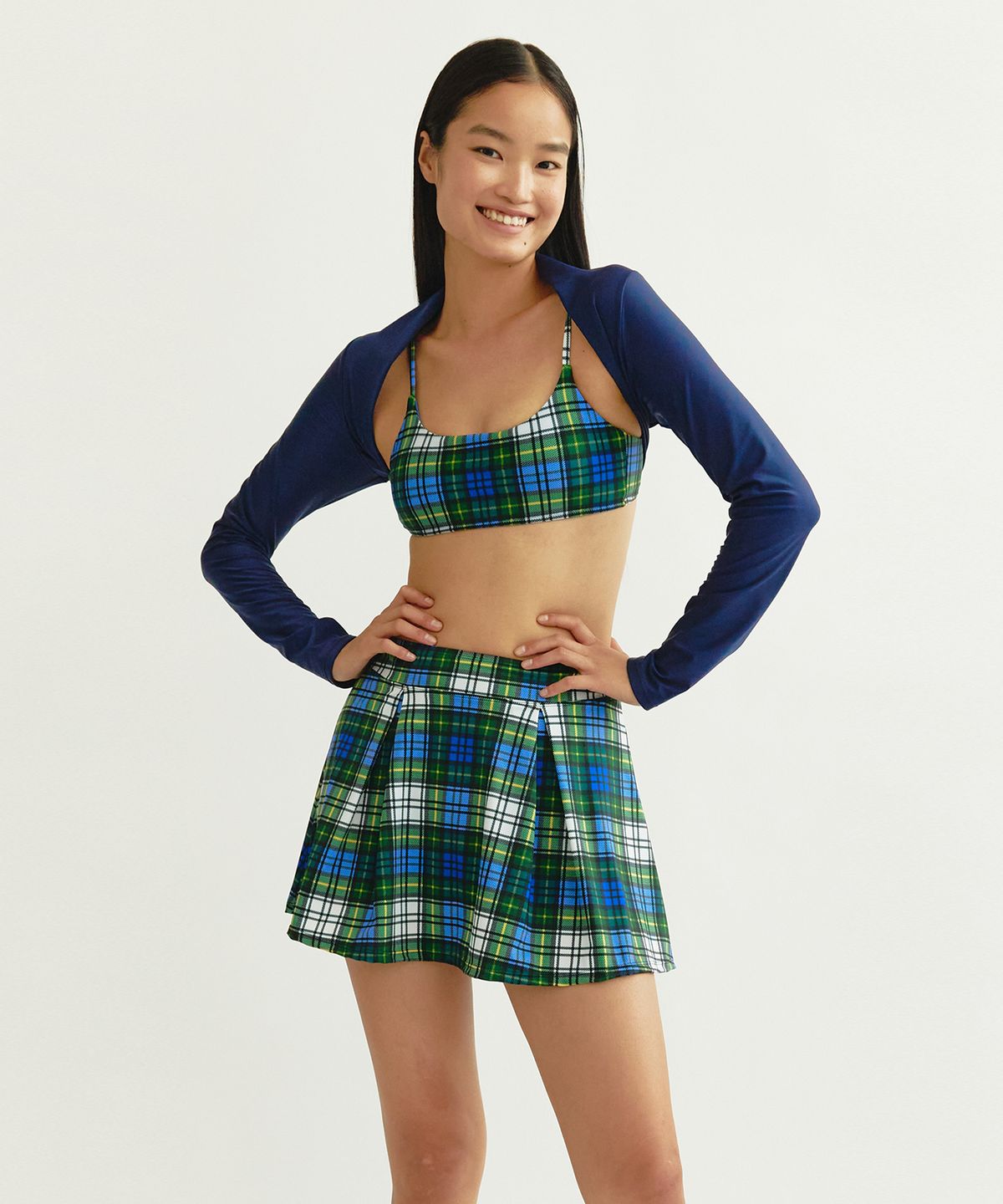딜라잇풀(DELIGHTPOOL) Maya Bolero Top - Preppy Navy