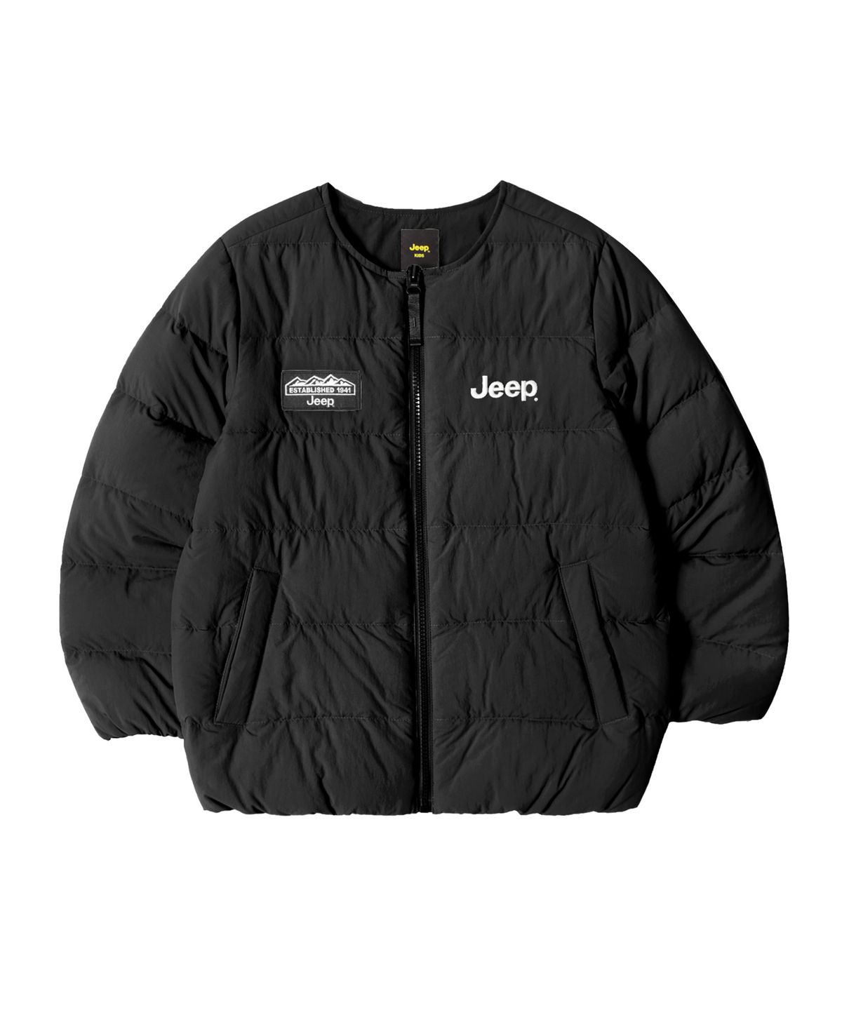 지프키즈(JEEPKIDS) 엠로고 다운 경량패딩 (KN5JPU481BK)