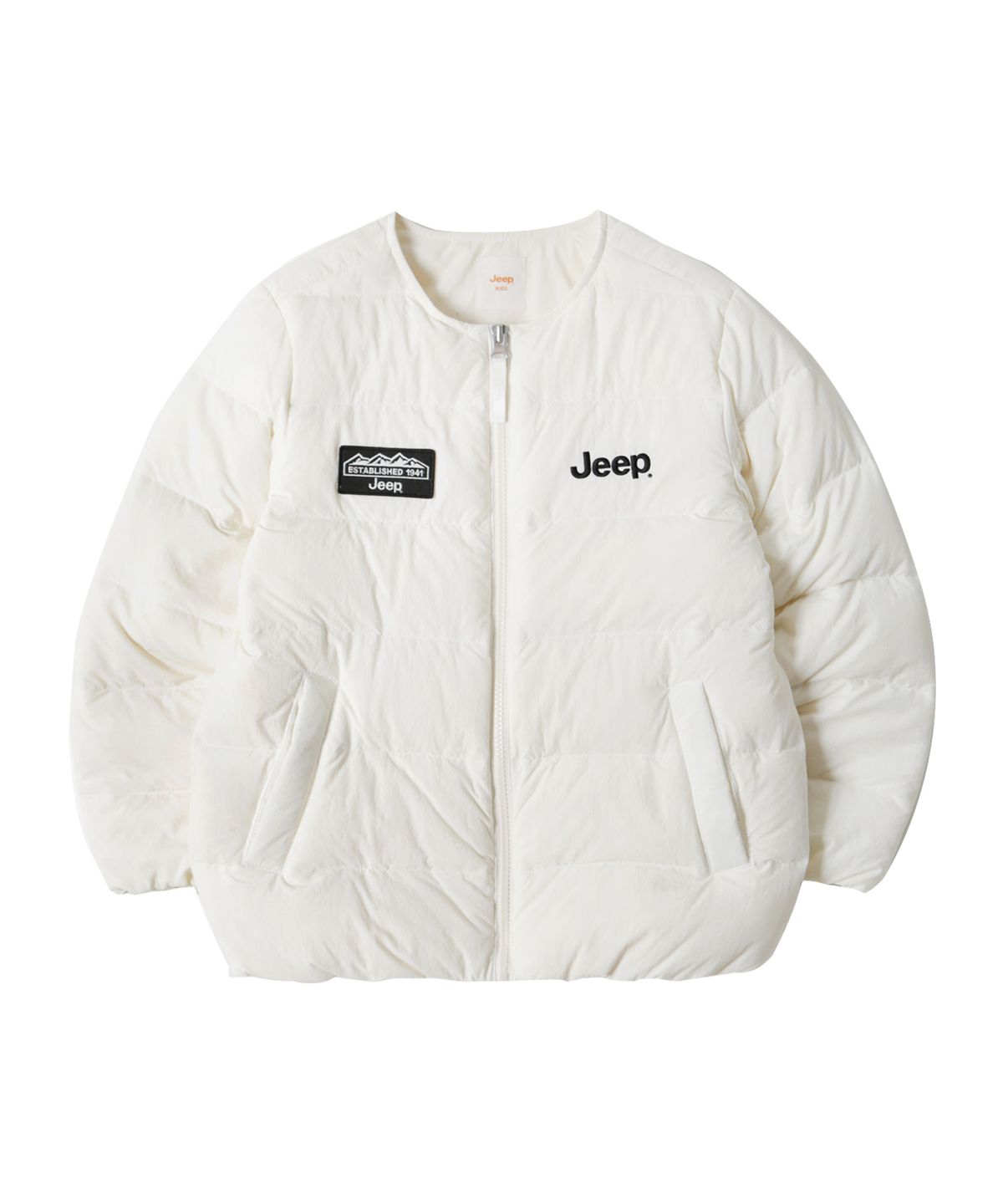 지프키즈(JEEPKIDS) 엠로고 다운 경량패딩 (KN5JPU481IV)