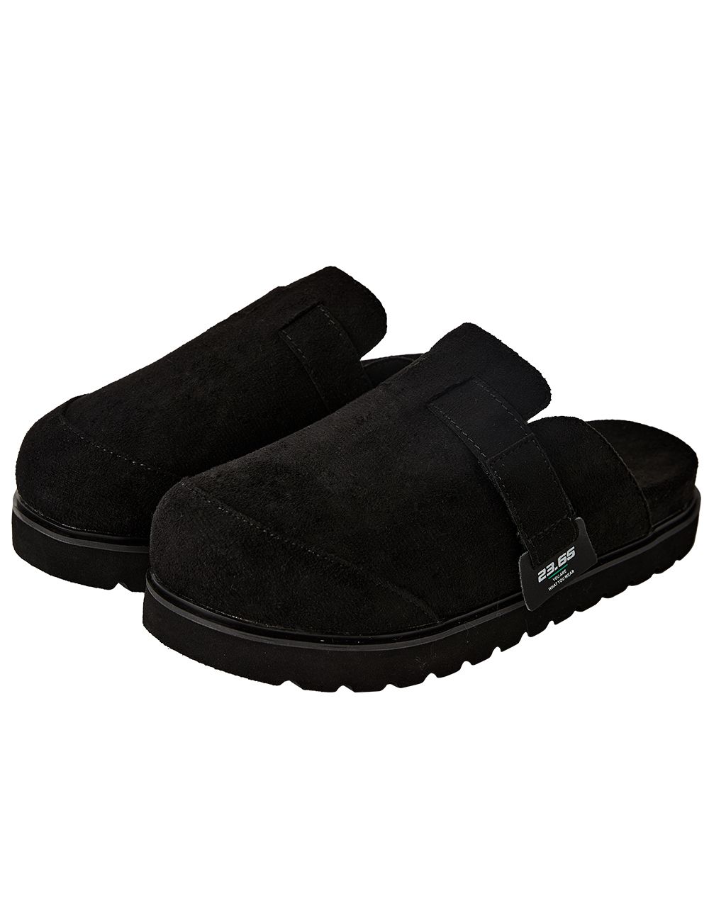 MUSINSA | 23.65 Polka2 Suede Cold Warm Slippers Black