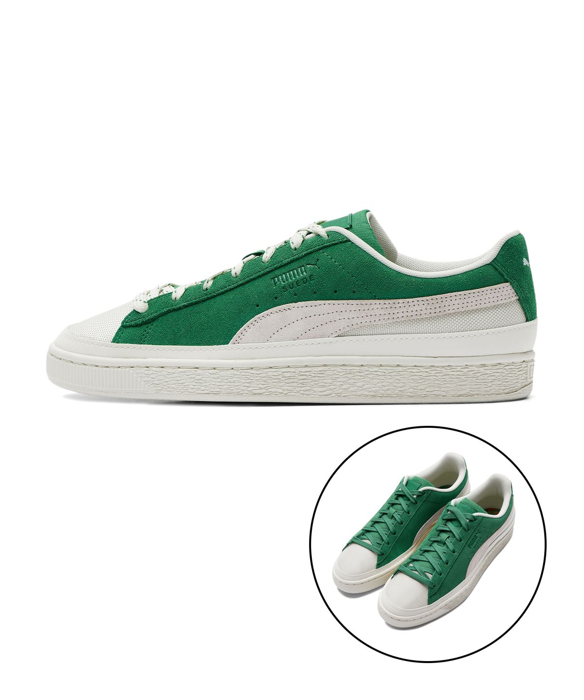 푸마(PUMA) 푸마 스웨이드 트레일 레이스 - 그린:아이보리 / 391901-03