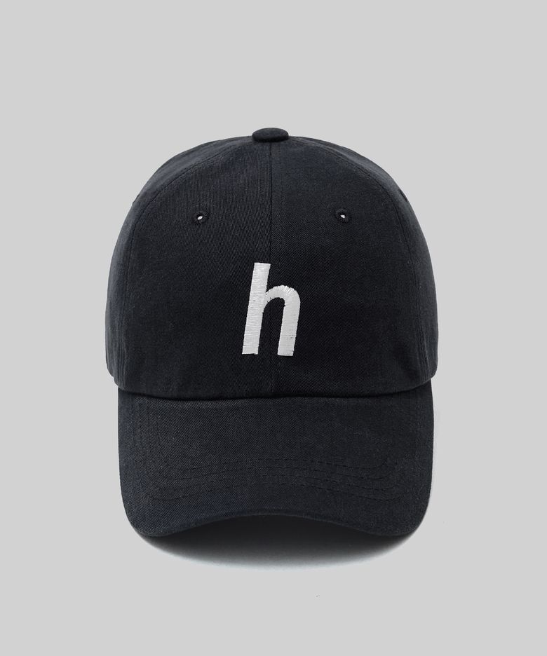 h 로고  볼캡 (블랙)