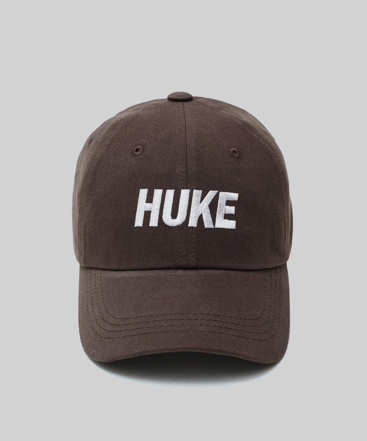 후크(HUKE) 시그니처 로고  볼캡 (브라운)