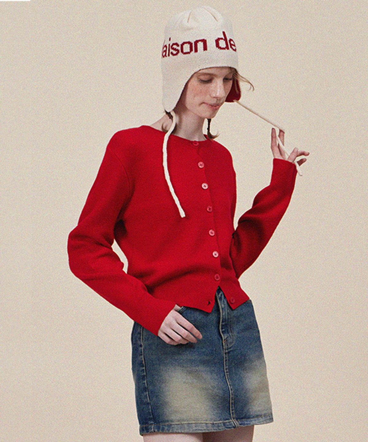 헤인트(HAINT) BES ROUND CARDIGAN
