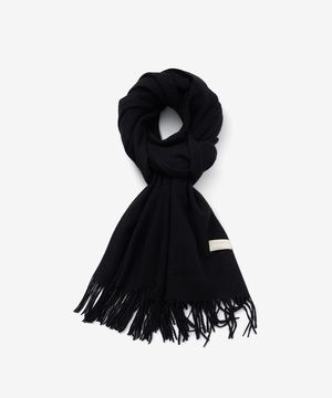 베이직 니트 머플러 블랙