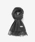 베이직 니트 머플러 차콜