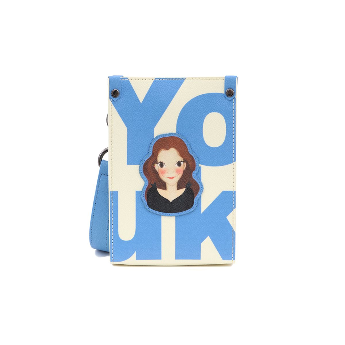 육심원(YOUK SHIM WON) 스퀘어백 MINI 아이보리로고