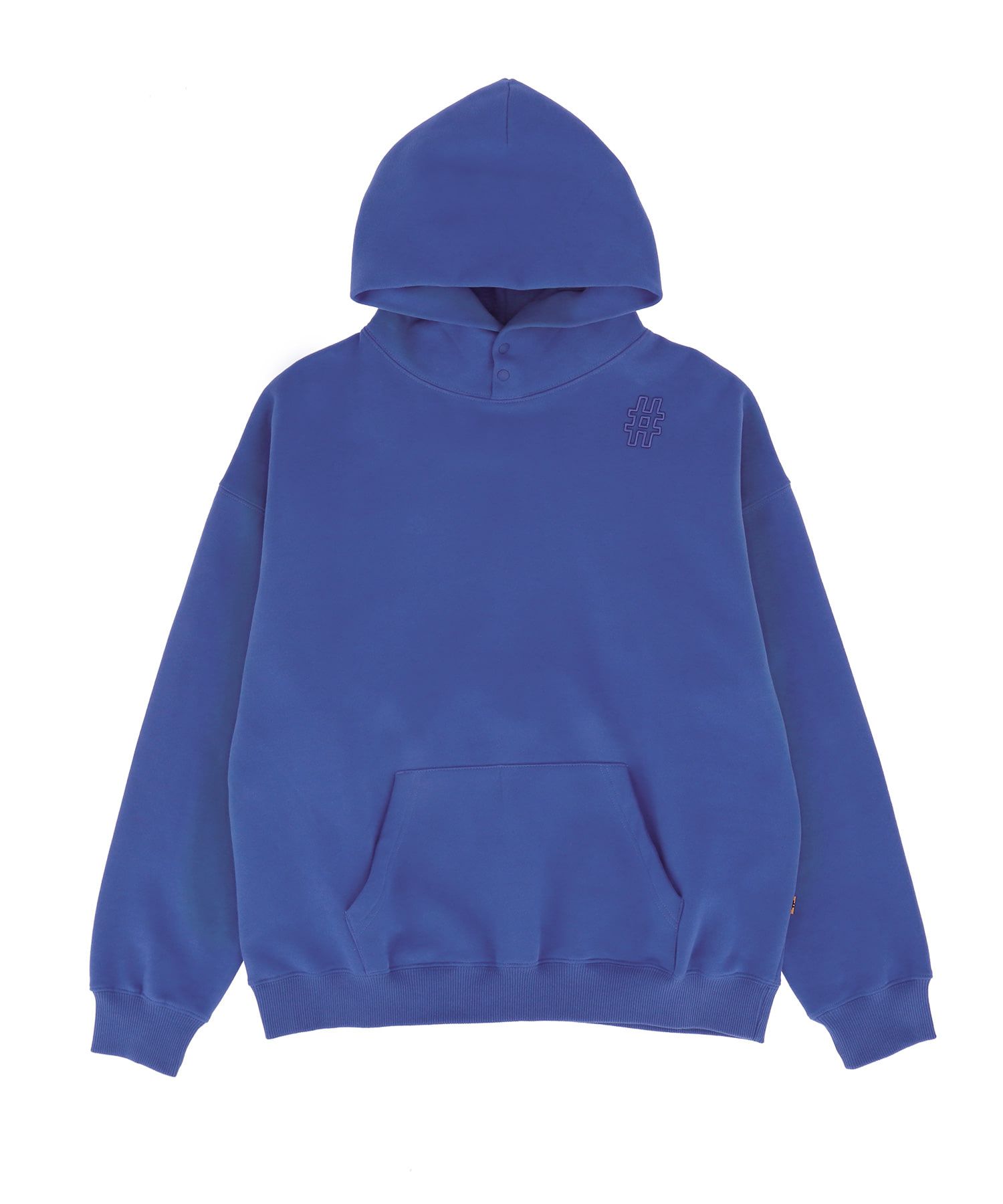 [BEENTRILL]★RELAX FIT HOODED JUMPER MUSINSA | BEENTRILL MINI Hashtag Overfit Brushed Hoodie (Blue)