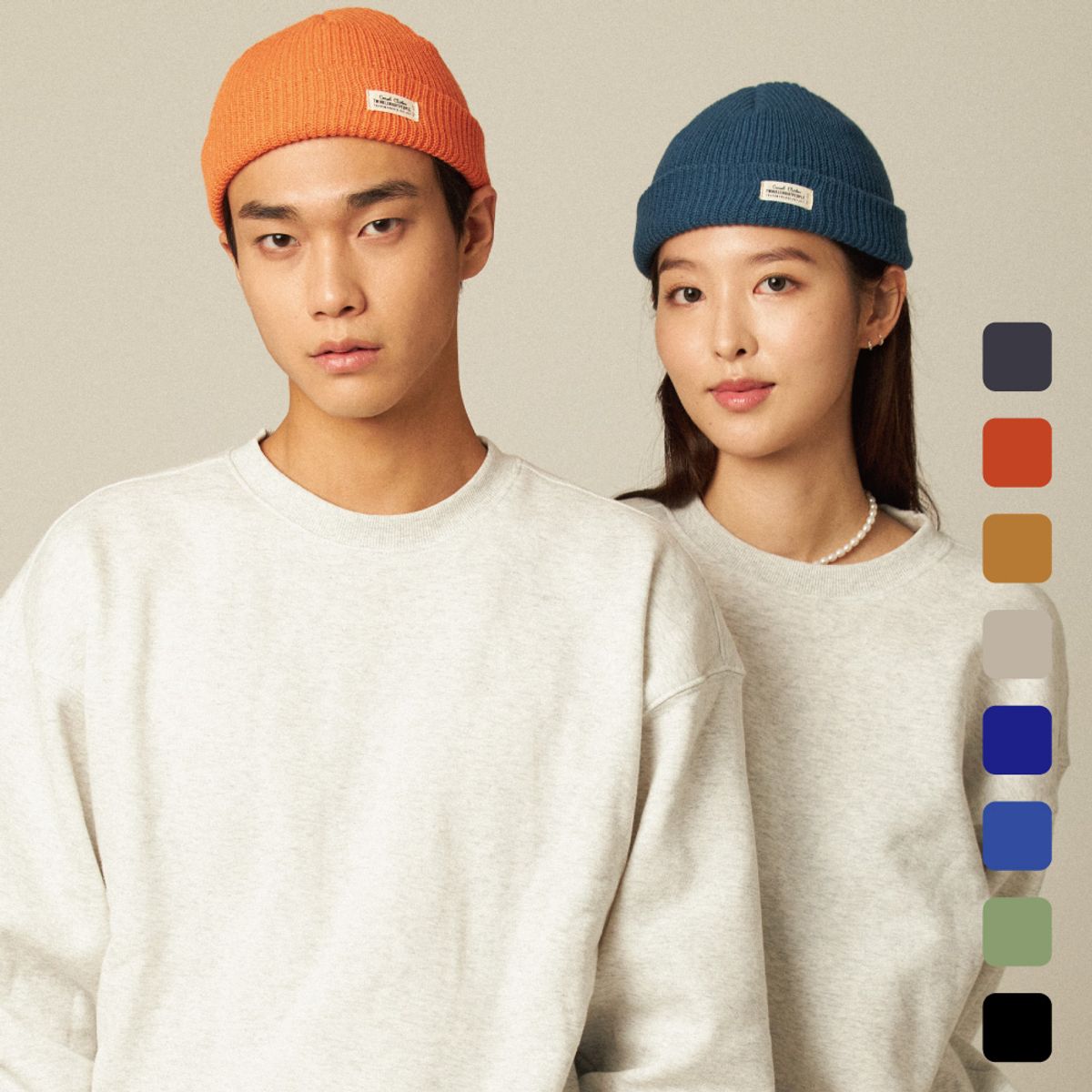 티엔피(TNP) [세트상품] 기본 로고 와치캡  WH LABEL WATCH CAP 숏비니_07