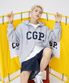 CGP 아치 로고 후드 집업_그레이