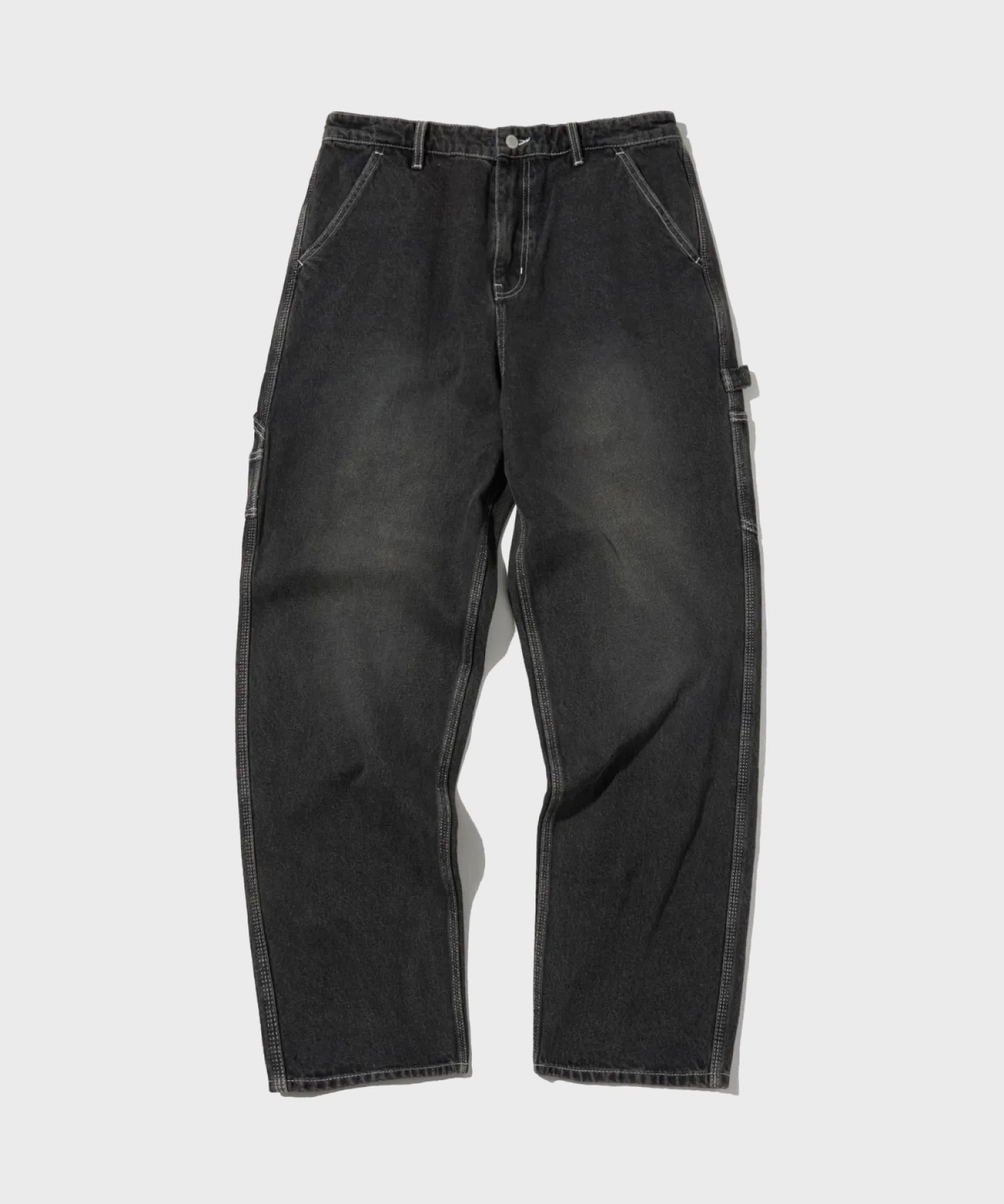 MUSINSA | OUTSTANDING LOOSE FIT CARPENTER PANTS_BLACK DENIM