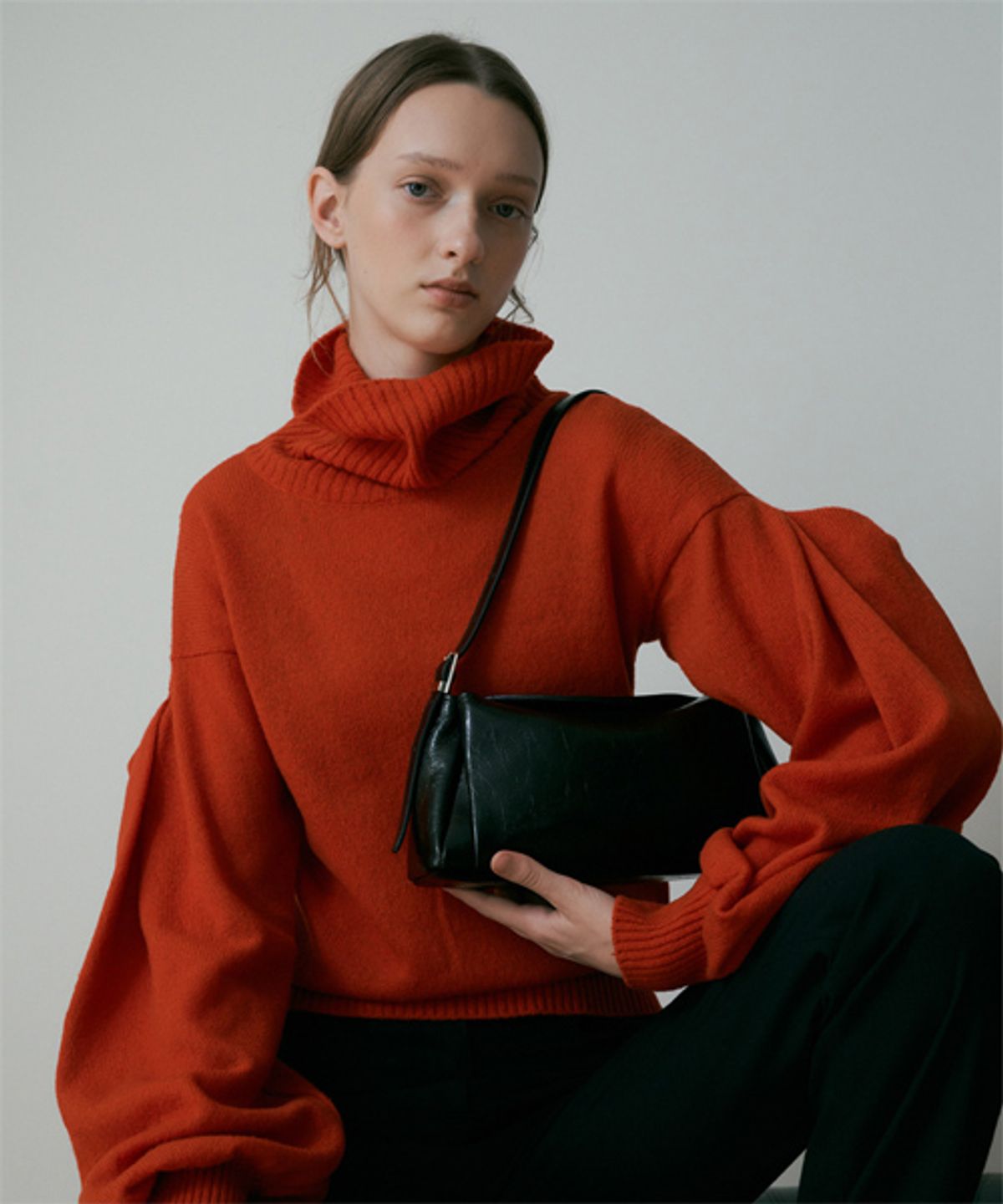 드메이커(DEMAKER) Bicorn shoulder bag-black