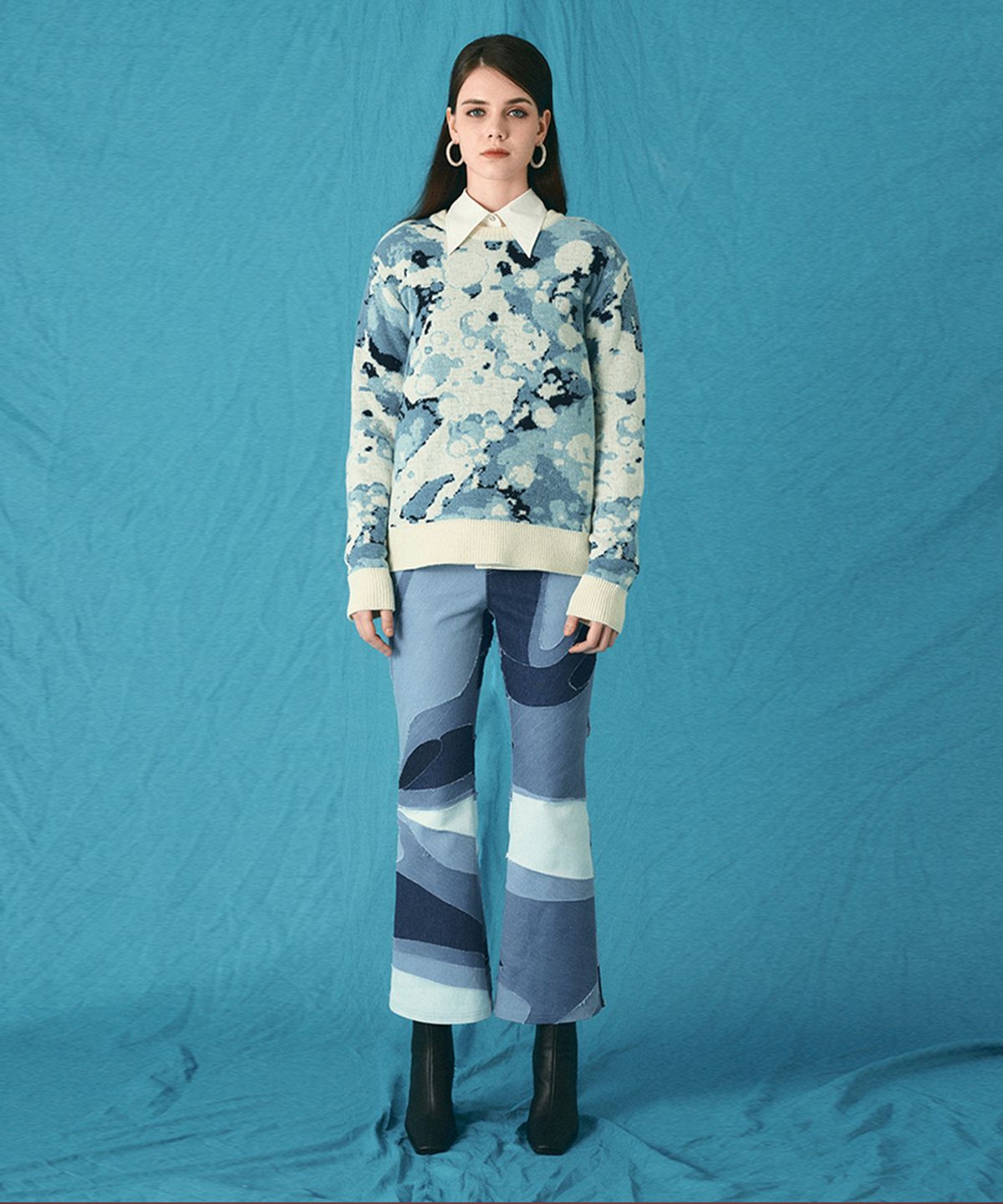 아이스가든에이오공팔(ICE GARDEN A.508) Frozen Bubbles Jacquard Knit
