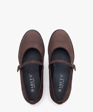 여성용 누벅 메리제인 SF341_N_NUBUCK BROWN