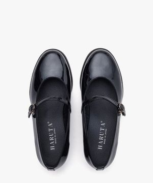 여성용 소가죽 메리제인 SF341B_E_ENAMEL BLACK