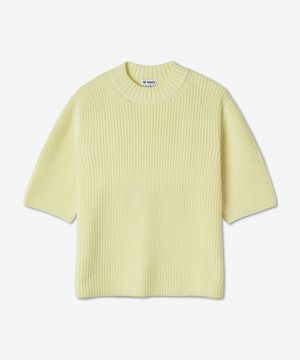 반소매 니트 - 라이트 옐로우 / CRTWXKNW002KNT016LYE
