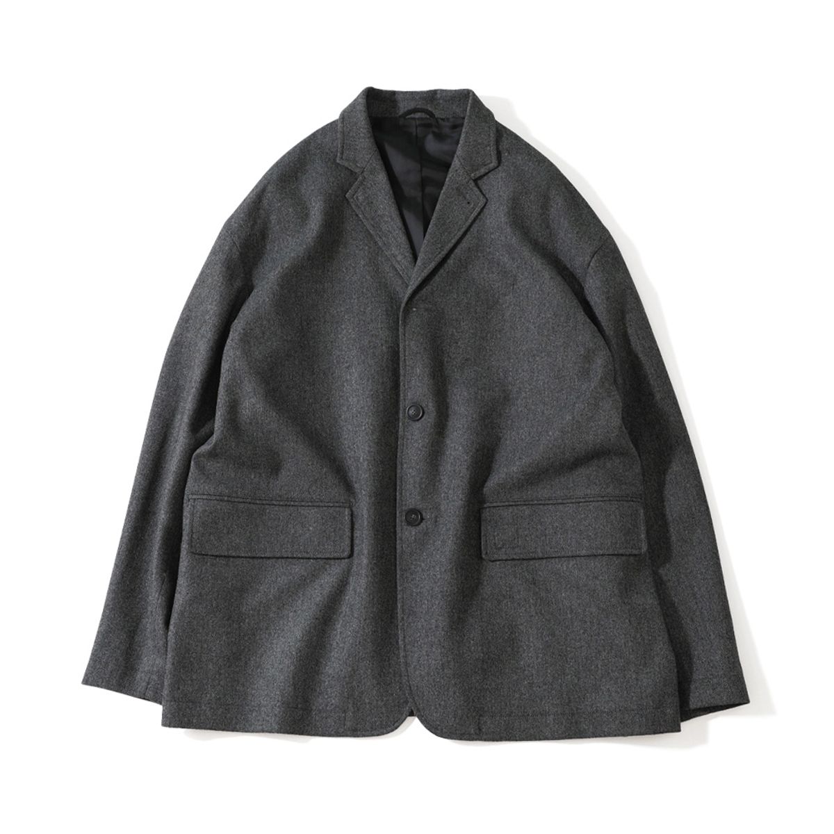 홀리선(HORLISUN) Aston Wool Set Up Jacket Melange Gray